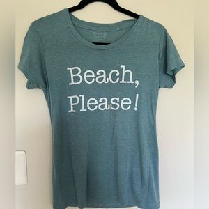 Blue ‘Beach, Please!’ Tee
